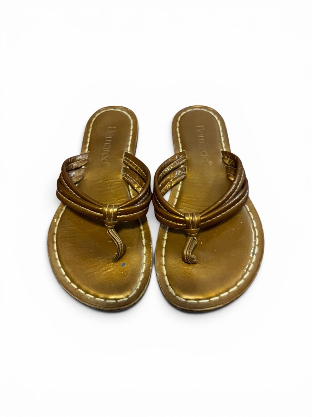 Bernardo Miami Leather Cognac Sandals